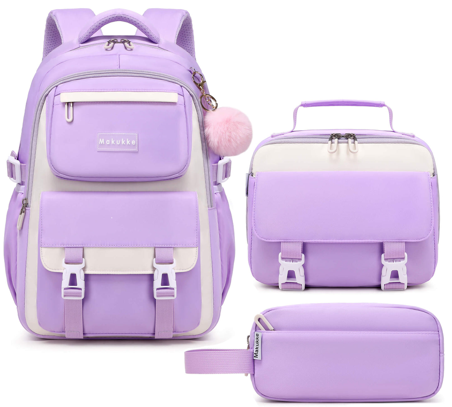 Makukke School Backpack Set for Girls & Boys