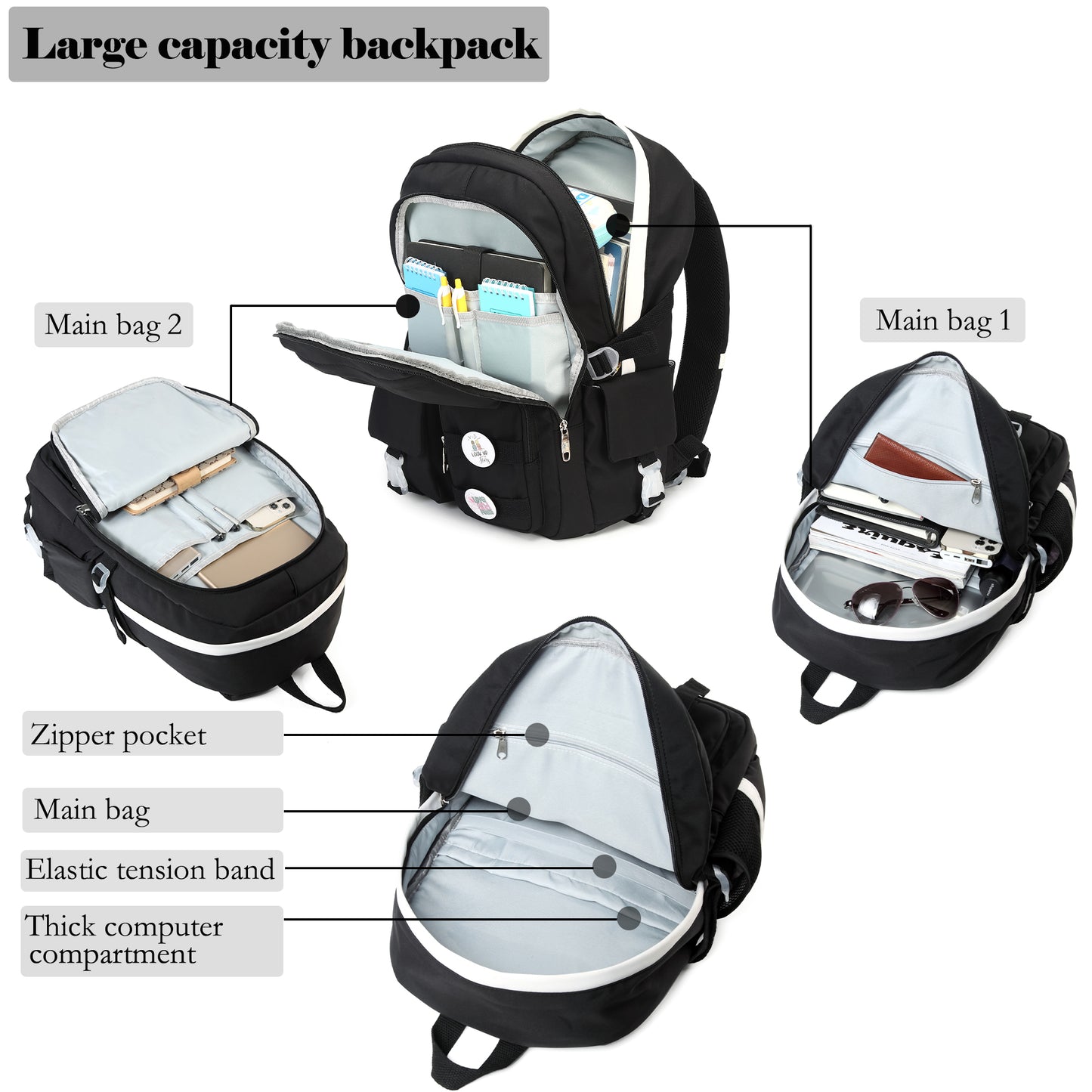 Makukke School Backpacks for Girls Boys