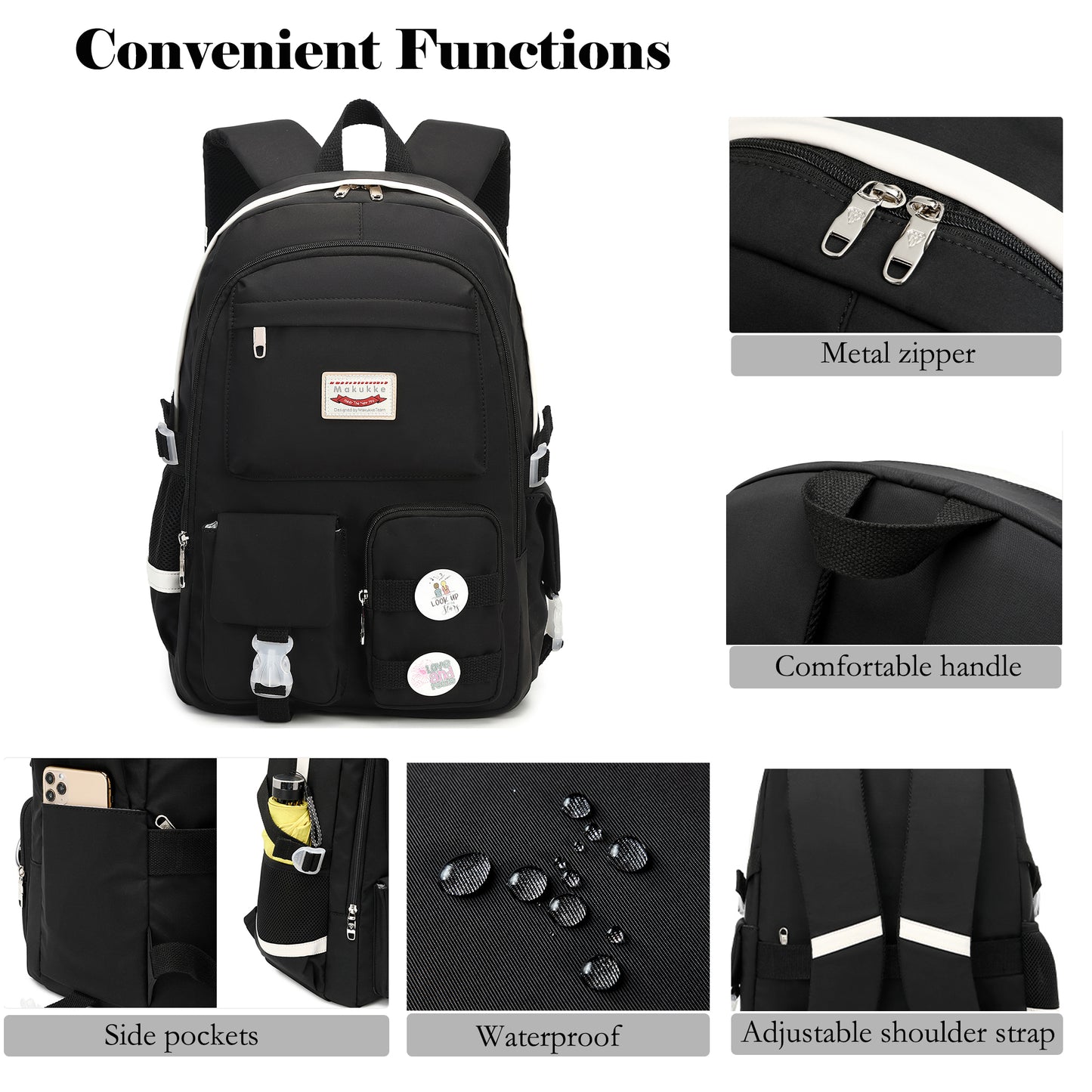 Makukke School Backpacks for Girls Boys