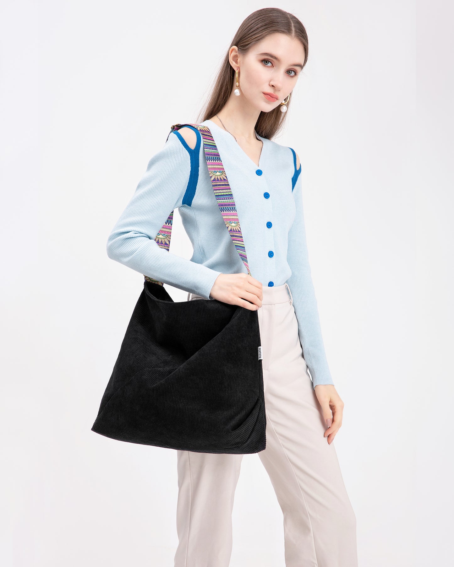 Makukke Corduroy Tote Bags for Women