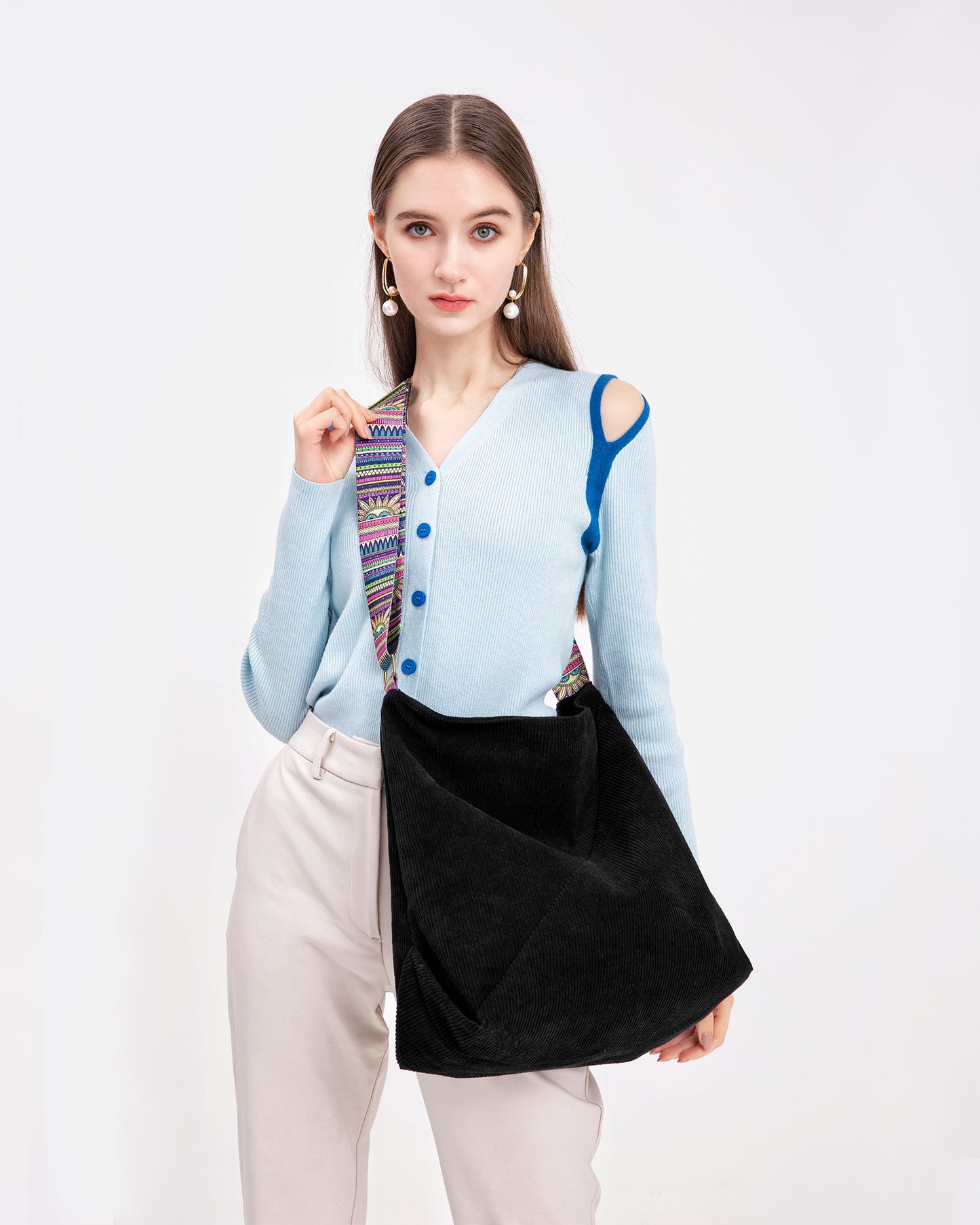 Makukke Corduroy Tote Bags for Women