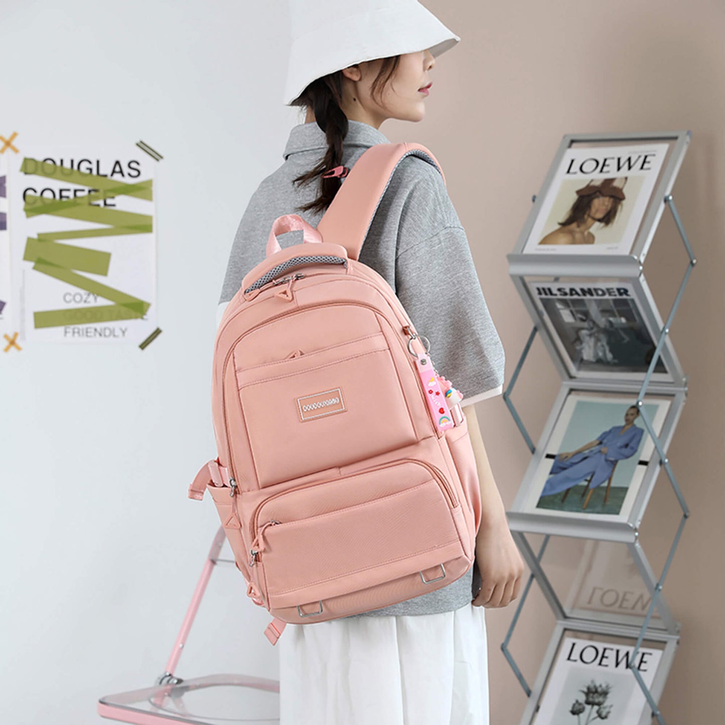 Makukke Girls Backpacks for School(Gift Pendant)