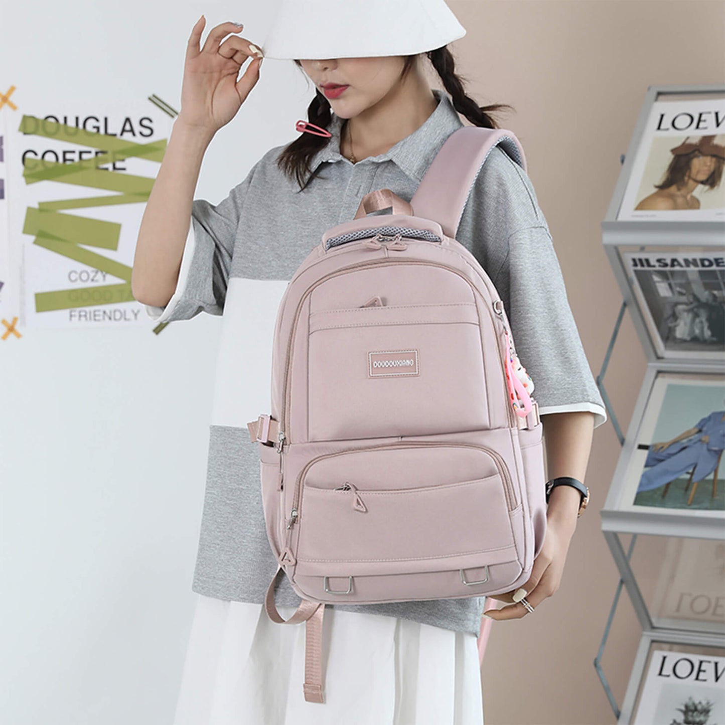 Makukke Girls Backpacks for School(Gift Pendant)