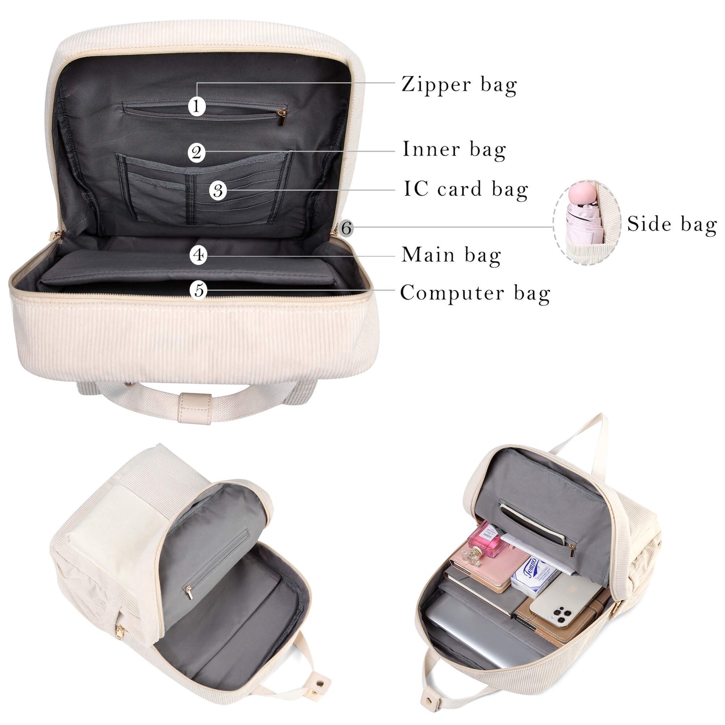 Makukke Corduroy Backpack